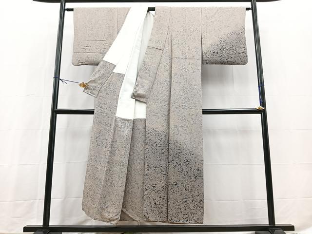平和屋着物■訪問着　作家物　草花文　暈し染め　正絹　逸品　BAAX9829yc