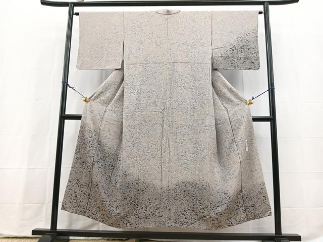 平和屋着物■訪問着　作家物　草花文　暈し染め　正絹　逸品　BAAX9829yc