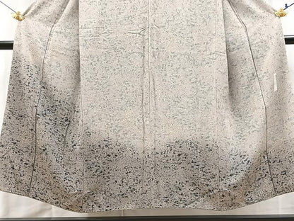 平和屋着物■訪問着　作家物　草花文　暈し染め　正絹　逸品　BAAX9829yc