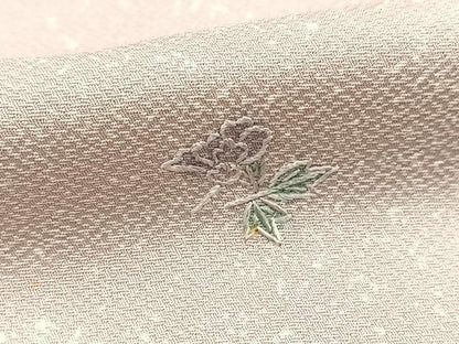 平和屋着物■中国三大刺繍　相良刺繍　小紋　総刺繍　牡丹　正絹　逸品　BAAX9830yc