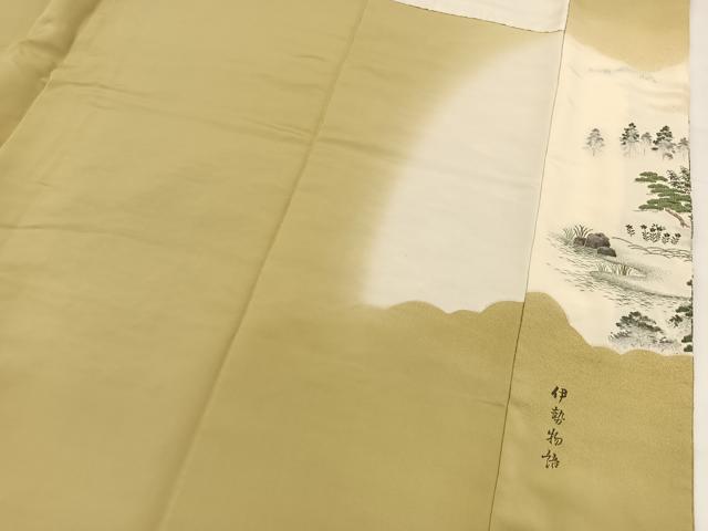 平和屋着物■豪華色留袖　寿光織　伊勢物語　金糸　正絹　逸品　BAAX9835yc