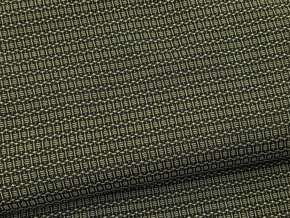 平和屋着物■男性　紬　アンサンブル　長羽織　幾何学文様　正絹　逸品　BAAX9836yc