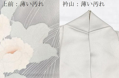 平和屋着物■訪問着　草花文　暈し染め　正絹　逸品　BAAX9838yc