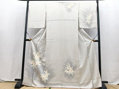 平和屋着物■訪問着　草花文　暈し染め　正絹　逸品　BAAX9838yc