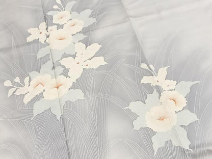 平和屋着物■訪問着　草花文　暈し染め　正絹　逸品　BAAX9838yc