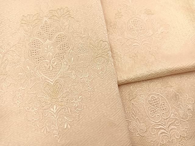 平和屋着物■中国三大刺繍　スワトウ相良刺繍　訪問着　絞り　正倉院更紗花文　正絹　逸品　BAAX9851yc