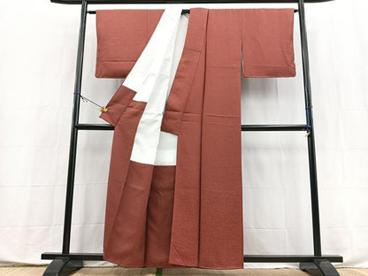 平和屋着物■江戸小紋　草花文　暈し染め　金彩　正絹　逸品　BAAX9852yc