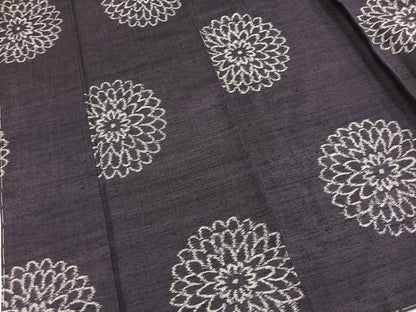 平和屋着物●上質な紬　菊花文　正絹　逸品　未使用　BAAX9854yc
