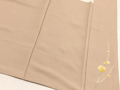 平和屋着物●訪問着　松花文　金彩　正絹　逸品　BAAX9855yc