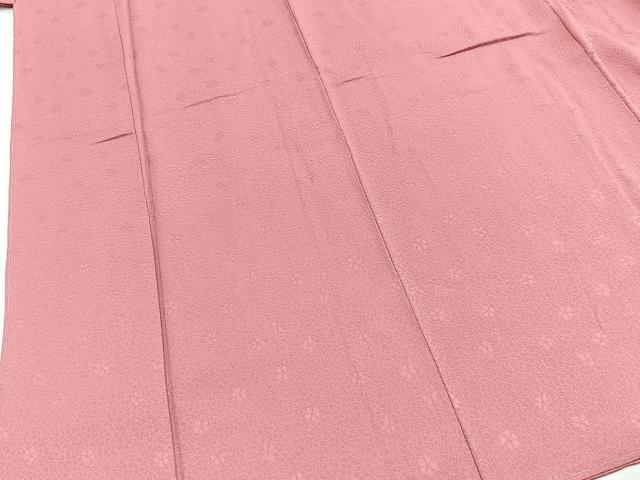 平和屋着物■世界的ファッションデザイナー　山本寛斎監修　kansaiブランド　色無地　桜尽くし地紋　長春色　正絹　逸品　BAAX9858yc