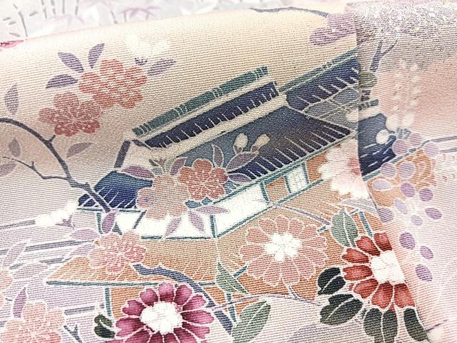平和屋着物■訪問着　松竹梅御所解文　暈し染め　金銀彩　正絹　逸品　BAAX9861yc