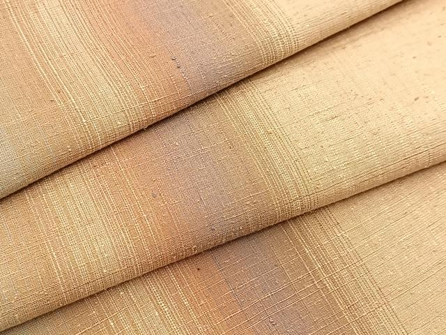 平和屋着物■上質な紬　間道　正絹　逸品　BAAX9864yc