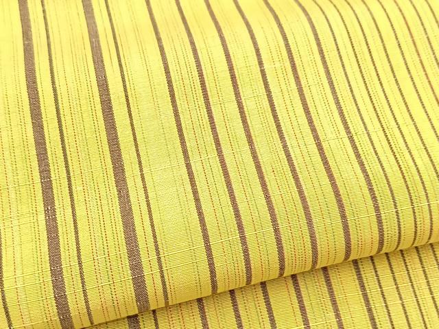 平和屋着物■上質な紬　縞　正絹　逸品　BAAX9867yc