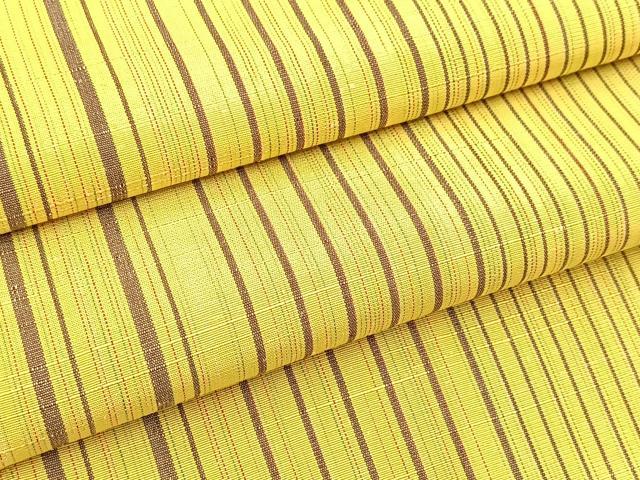 平和屋着物■上質な紬　縞　正絹　逸品　BAAX9867yc