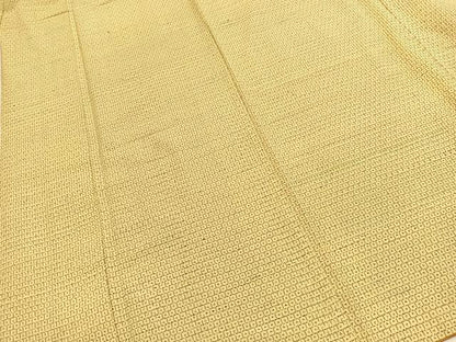 平和屋着物■上質な紬　絣文様　正絹　逸品　BAAX9874yc