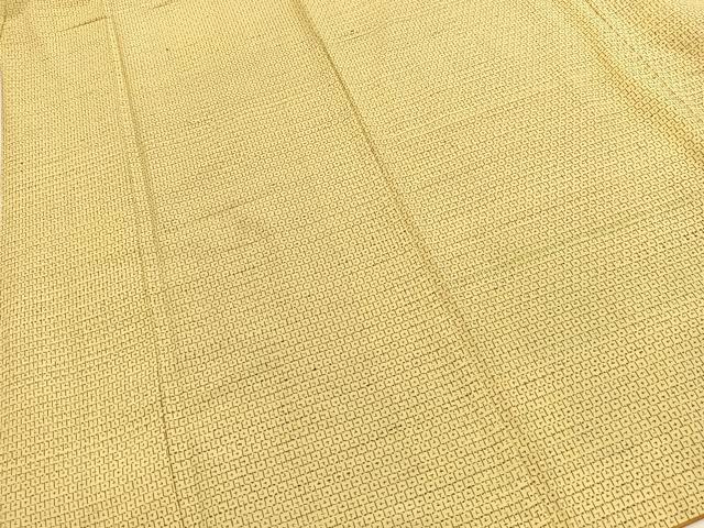 平和屋着物■上質な紬　絣文様　正絹　逸品　BAAX9874yc
