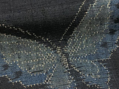 平和屋着物■上質な紬　舞蝶文　正絹　逸品　BAAX9876yc