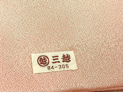 平和屋着物●訪問着　駒刺繍　扇面花文　暈し染め　金銀彩　三越扱い　正絹　逸品　BAAX9878yc