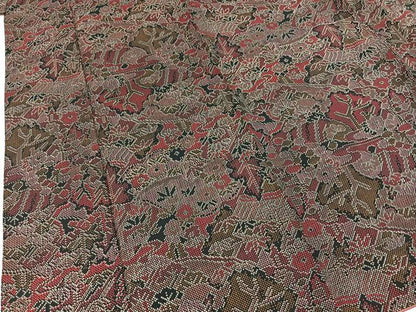 平和屋着物■本場染大島紬　風景花文　正絹　逸品　BAAX9894yc