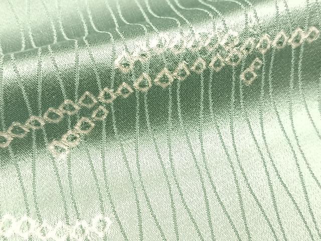 平和屋着物■訪問着　絞り　銀駒刺繍　松　正絹　逸品　BAAX9899yc