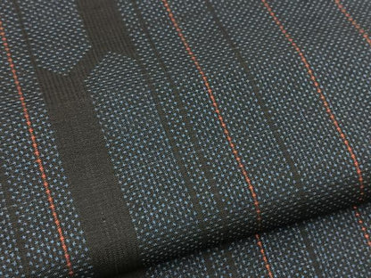 平和屋着物■本場大島紬　7マルキ　間道　正絹　逸品　BAAX9900yc