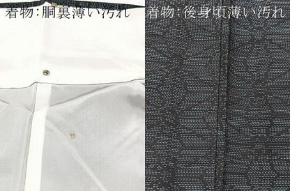 平和屋着物■本場大島紬　アンサンブル　麻の葉文様　正絹　逸品　未使用　BAAX9902yc