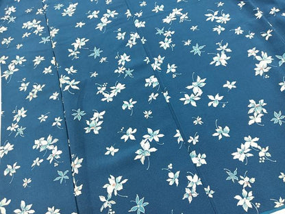 平和屋着物■上質な小紋　舞花文　正絹　逸品　BAAX9903yc