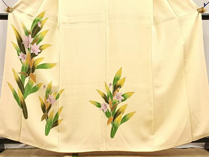 平和屋着物■訪問着　百合　正絹　逸品　BAAX9910yc