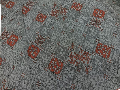平和屋着物■上質な紬　蜀江花文　正絹　逸品　未使用　BAAX9912yc