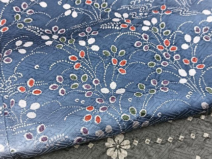 平和屋着物●訪問着　吉祥花文　正絹　逸品　BAAX9914yc