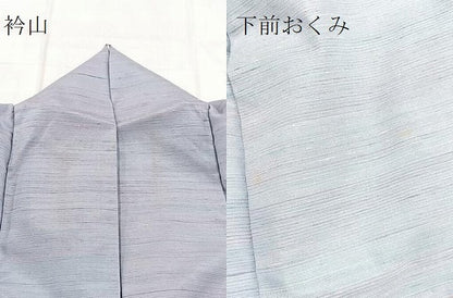 平和屋着物●紅花紬　米沢　霞文　正絹　逸品　BAAX9915yc