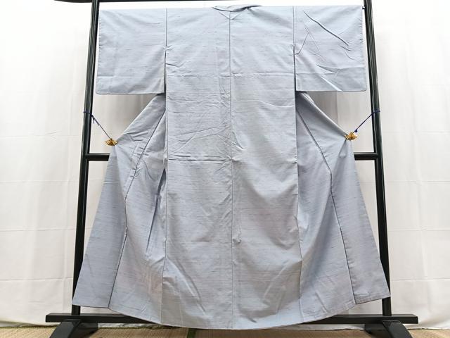 平和屋着物●紅花紬　米沢　霞文　正絹　逸品　BAAX9915yc