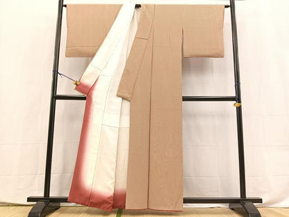 平和屋着物■寺山存男　江戸小紋　縞　正絹　逸品　BAAX9917yc