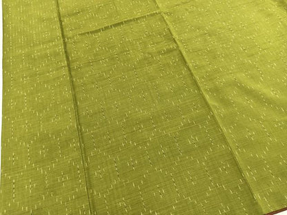 平和屋着物■上質な紬　亀甲文　正絹　逸品　BAAX9930yc