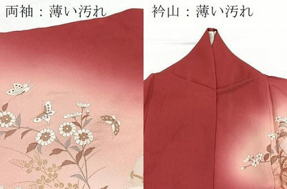 平和屋着物■訪問着　吉祥動物花文　暈し染め　金彩　正絹　逸品　BAAX9938yc