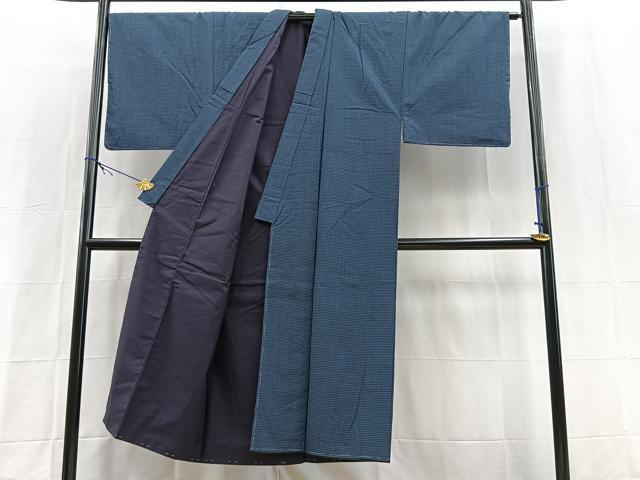 平和屋着物■男性　本場大島紬　アンサンブル　長羽織　80亀甲　総詰め　正絹　逸品　未使用　BAAX9942yc