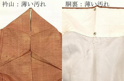 平和屋着物■上質な紬　霞文　正絹　逸品　BAAX9948yc