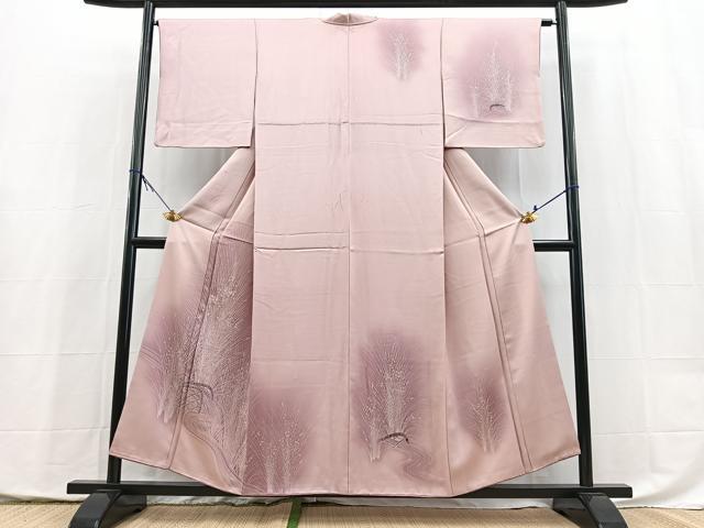 平和屋着物■訪問着　籬花文　暈し染め　正絹　逸品　BAAX9955yc