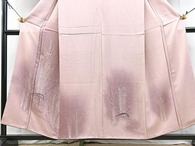 平和屋着物■訪問着　籬花文　暈し染め　正絹　逸品　BAAX9955yc