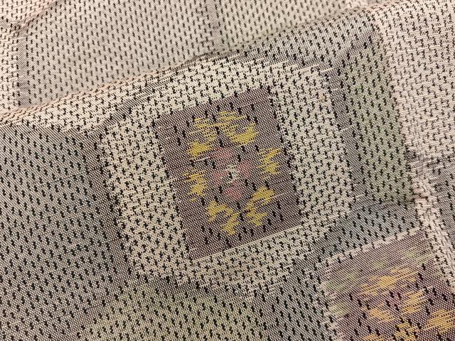 平和屋着物■上質な紬　亀甲花文　正絹　逸品　BAAY0005mz