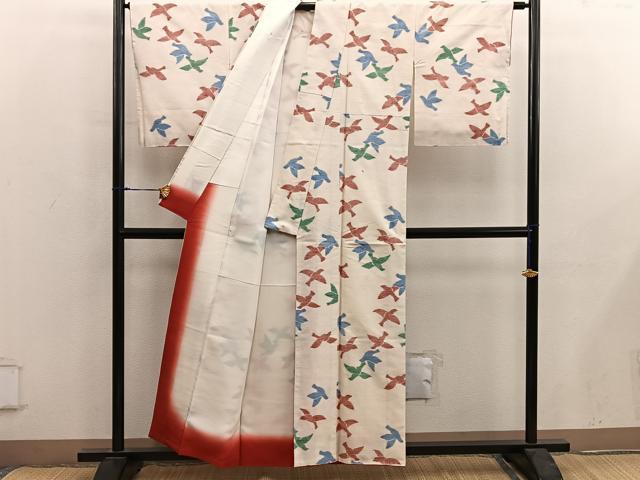 平和屋着物■上質な紬　飛鳥文　正絹　逸品　BAAY0014mz