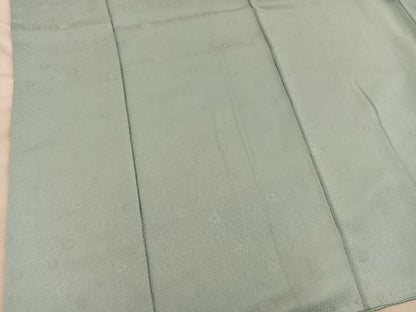 平和屋着物■上質な色無地　菊地紋　裏葉柳色　正絹　逸品　BAAY0021mz