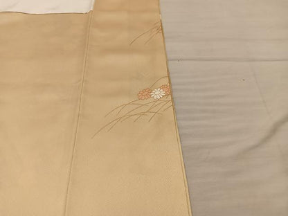 平和屋着物■豪華色留袖　駒刺繍　花籠文　暈し染め　金彩　正絹　逸品　BAAY0025mz