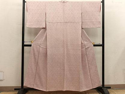 平和屋着物■大変加工の良い総絞り小紋　正絹　逸品　BAAY0026mz