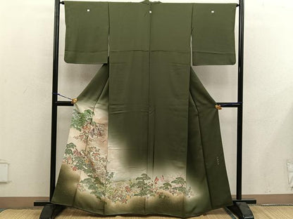 平和屋着物■豪華色留袖　投扇遊楽　暈し染め　金糸　正絹　逸品　BAAY0041mz