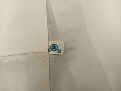 平和屋着物●上質な小紋　型染め　風景花文　大丸扱い　正絹　逸品　未使用　BAAY0049mz