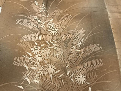 平和屋着物■訪問着　草花文　ろうけつ染め　暈し染め　正絹　逸品　BAAY0051mz