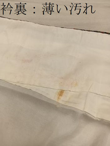平和屋着物■訪問着　菊花文　暈し染め　鬼しぼ縮緬　正絹　逸品　BAAY0061mz