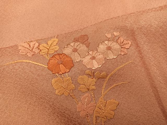 平和屋着物■訪問着　総刺繍　菊花文　金彩　正絹　逸品　BAAY0067mz