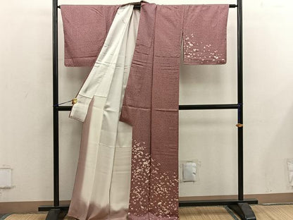 平和屋着物■訪問着　扇面　正絹　逸品　未使用　BAAY0068mz